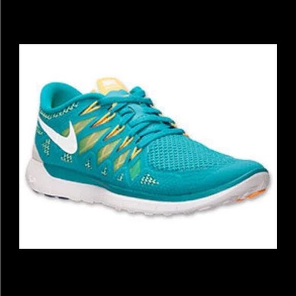 New Nike Free 5.0 women's sneakers turquoise green size 9.5 US medium 41 EUR - Picture 3 of 6
